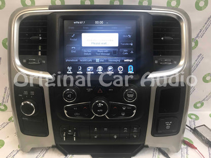 2013 - 2017 Dodge Ram OEM VP3 8.4" Touchscreen Display Radio Receiver WITH PANEL AND BEZEL