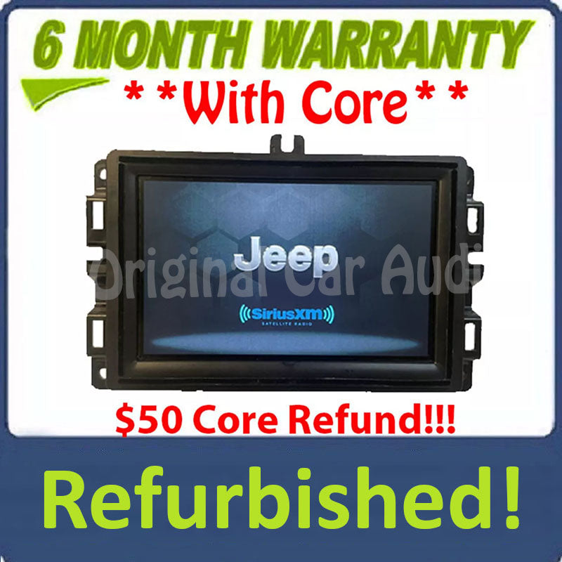 Refurbished 2018 - 2019 Jeep Renegade OEM AM FM XM 7" VP2 Touch Screen Radio Display VP2RFP