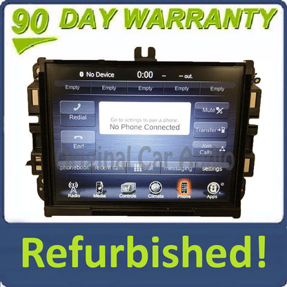 Refurbished 2016 - 2017 Jeep Cherokee OEM UConnect VP3 NA Multi Media Bluetooth Sat Radio Receiver