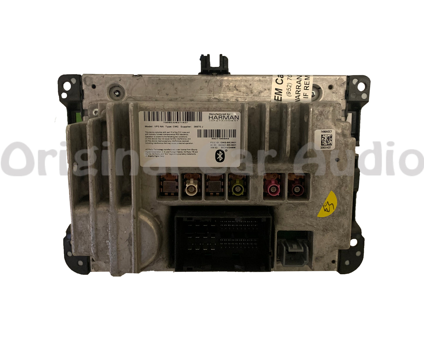 Refurbished 2016 - 2017 Jeep Cherokee OEM UConnect VP3 NA Multi Media Bluetooth Sat Radio Receiver