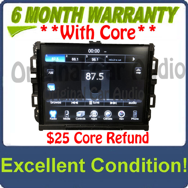 2017 - 2018 Dodge Ram OEM VP4 NA Media XM AM FM Radio Center UConnect LCD Screen