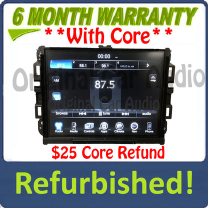 Refurbished 2017 - 2018 Dodge Ram OEM VP4 NA Media XM AM FM Radio Center UConnect LCD Screen