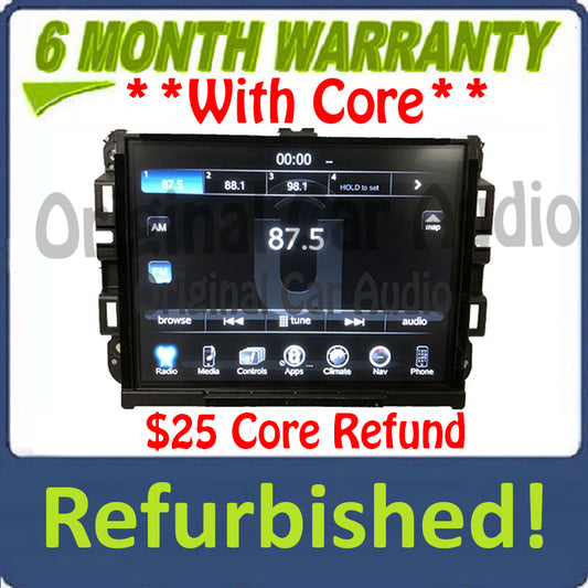 Refurbished 2017 - 2018 Dodge Ram OEM VP4 NA Media XM AM FM Radio Center UConnect LCD Screen