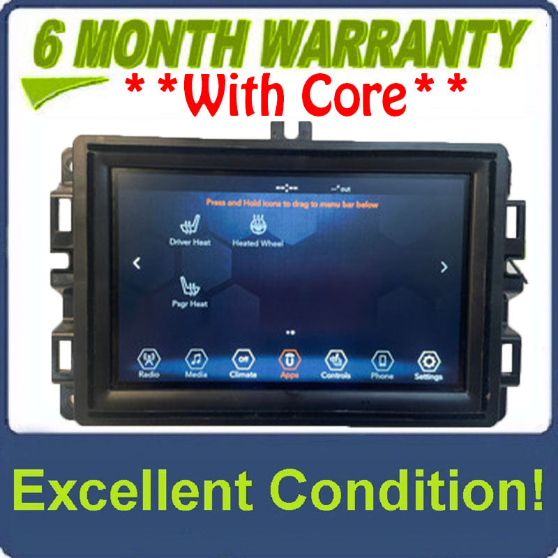 2017 - 2020 Jeep Cherokee OEM  7' Inch Display Screen AM FM Radio Receiver