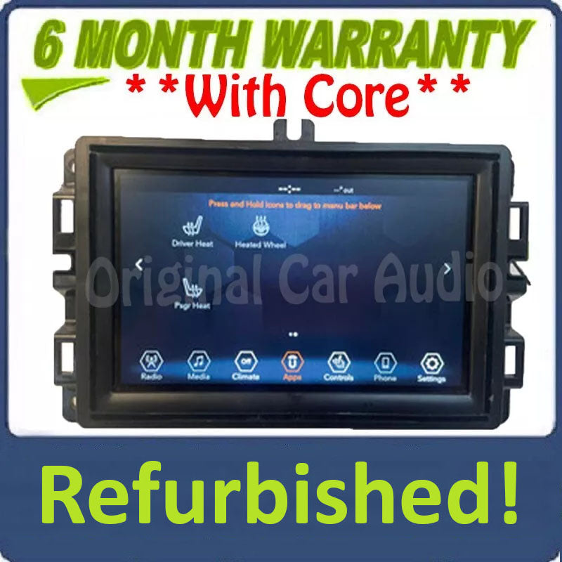 Refurbished 2017 - 2020 Jeep Cherokee OEM  7' Inch Display Screen AM FM Radio Receiver VP2_7 KL SXM