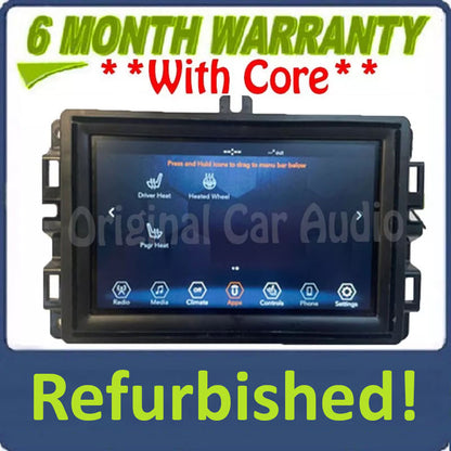 Refurbished 2017 - 2020 Jeep Cherokee OEM  7' Inch Display Screen AM FM Radio Receiver VP2_7 KL SXM