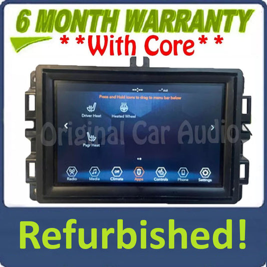 Refurbished 2017 - 2020 Jeep Cherokee OEM  7' Inch Display Screen AM FM Radio Receiver VP2_7 KL SXM
