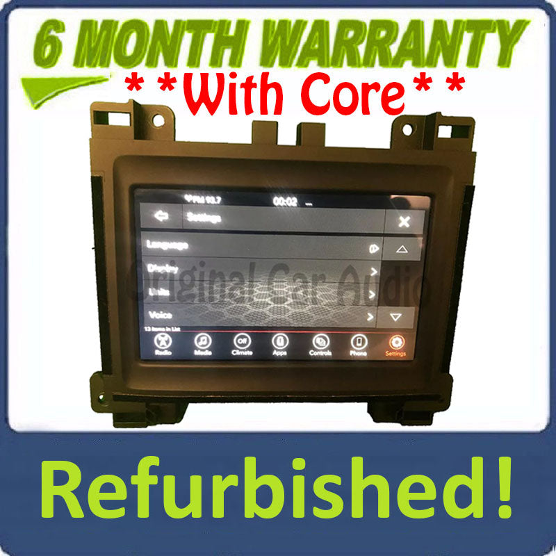 Refurbished 2018 - 2023 Dodge Charger Challenger OEM VP2 7" UCG Touch Screen Multi Media XM Sat Radio Receiver