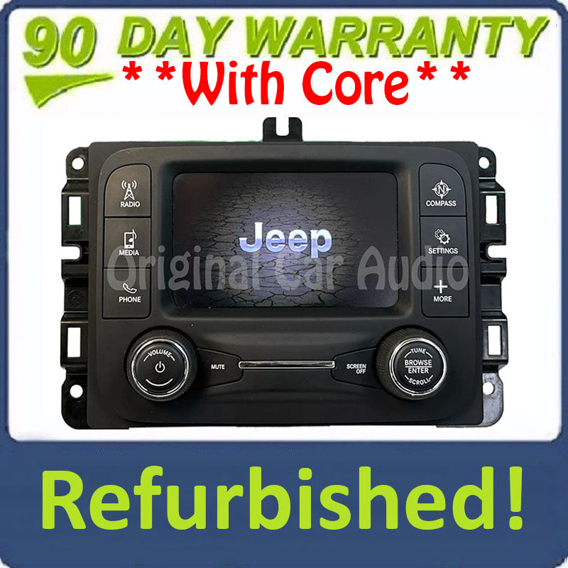 Refurbished 2017 2018 Jeep Compass OEM VP2 Audio Equipment  Display Radio Receiver