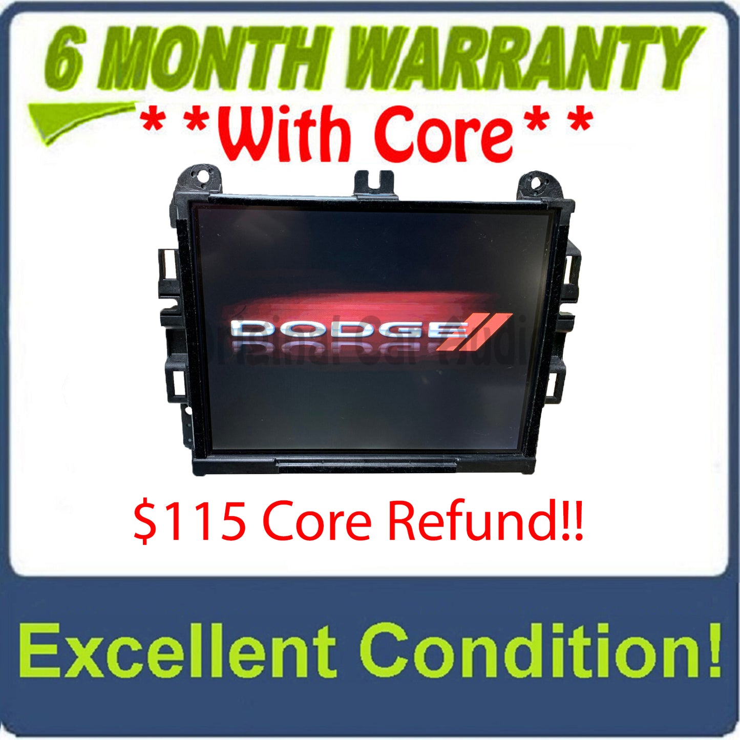 2016 - 2018 Dodge Durango OEM UConnect 8.4 VP4 NA Multi Media Touch Screen Navigation Radio Receiver Display