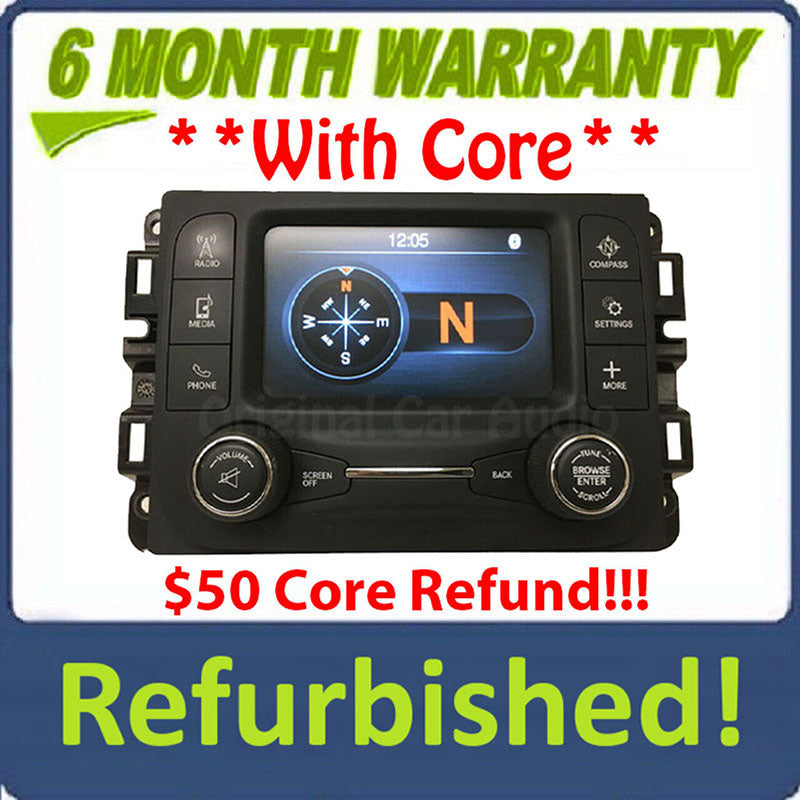Refurbished 2019 - 2022 Ram 2500 3500 OEM AM FM Radio Uconnect 5" Display Receiver VP2_5 HDCC