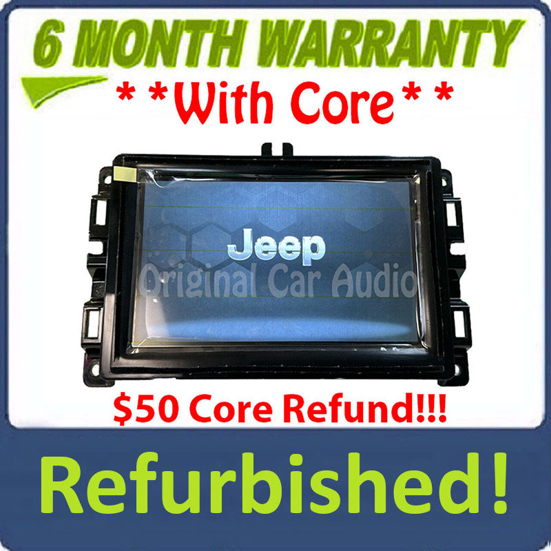 Refurbished 2019 - 2021 Jeep Compass OEM 7" Touchscreen AM FM Uconnect Radio Receiver VP2