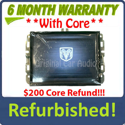 Refurbished 2018 - 2022 Ram 1500 2500 OEM Touch Screen Navigation Multi Media Car Play Android Auto Radio Receiver UCQ CANADIAN SPEC