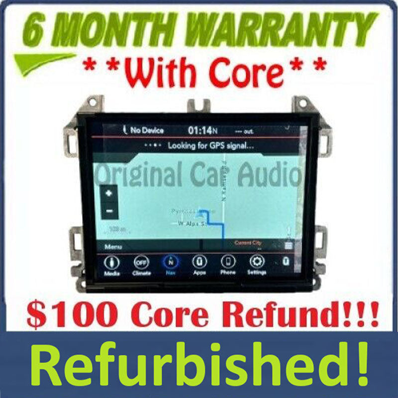2018 - 2024 Jeep Gladiator Wrangler OEM UAQ Navigation Touch Screen Car Play Android Auto Multi Media App Radio Receiver