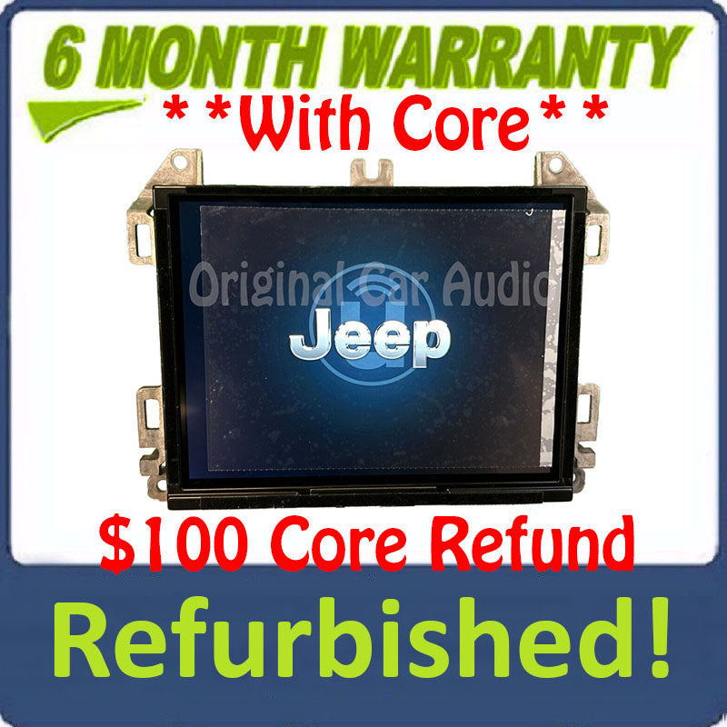 Refurbished 2018 - 2024 Jeep Gladiator Wrangler OEM UAQ Navigation Touch Screen Car Play Android Auto Multi Media App Radio Receiver