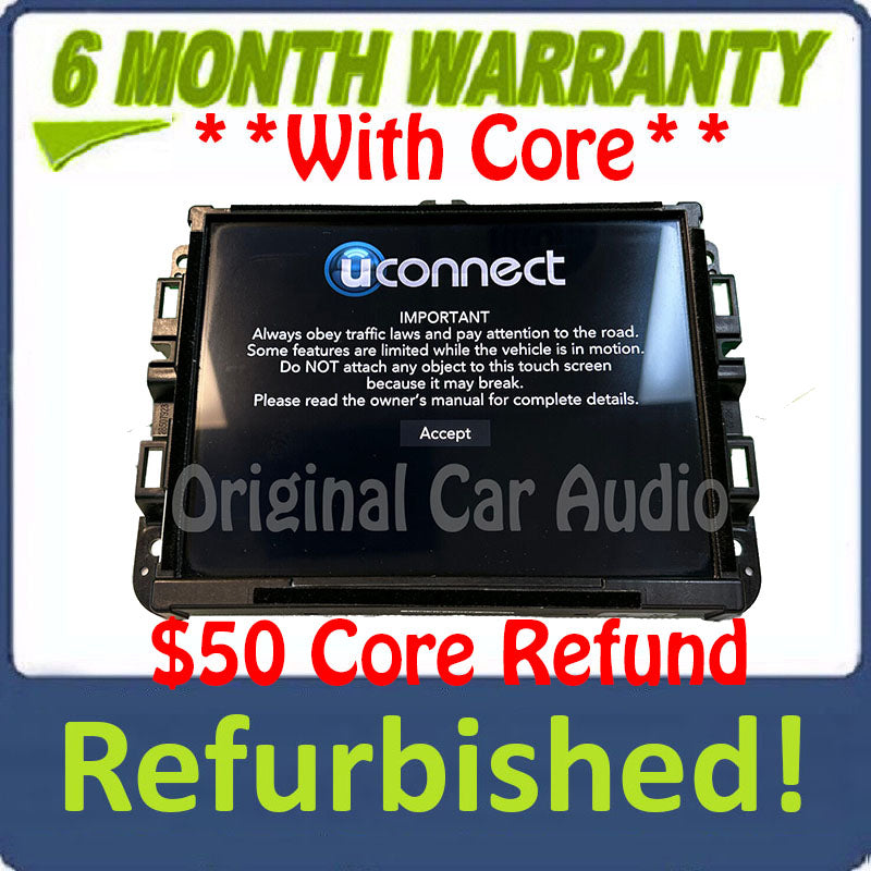 Refurbished 2019 - 2020 DODGE RAM 2500 3500 OEM AM FM DASH RADIO DISPLAY 8.4 SCREEN VP2_8.4 HDCC SXM