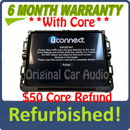 Refurbished 2019 - 2020 DODGE RAM 2500 3500 OEM AM FM DASH RADIO DISPLAY 8.4 SCREEN VP2_8.4 HDCC SXM