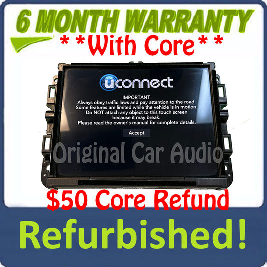Refurbished 2019 - 2020 DODGE RAM 2500 3500 OEM AM FM DASH RADIO DISPLAY 8.4 SCREEN VP2_8.4 HDCC SXM