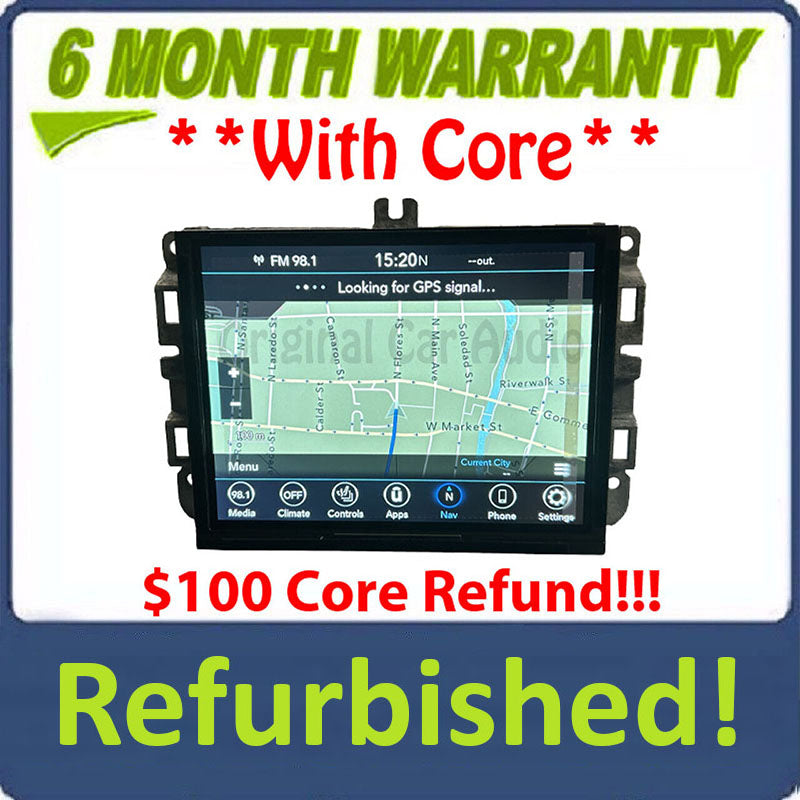 Refurbished 2021 -2022 Jeep Renegade OEM AM FM Radio Media Display Screen Receiver