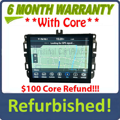 Refurbished 2021 -2022 Jeep Renegade OEM AM FM Radio Media Display Screen Receiver
