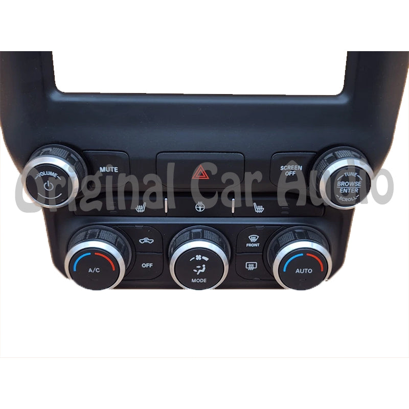 2019-2024 Dodge Ram Audio AC Heater Climate Control Bezel Manual Temperature Control Panel 1500 2500 3500
