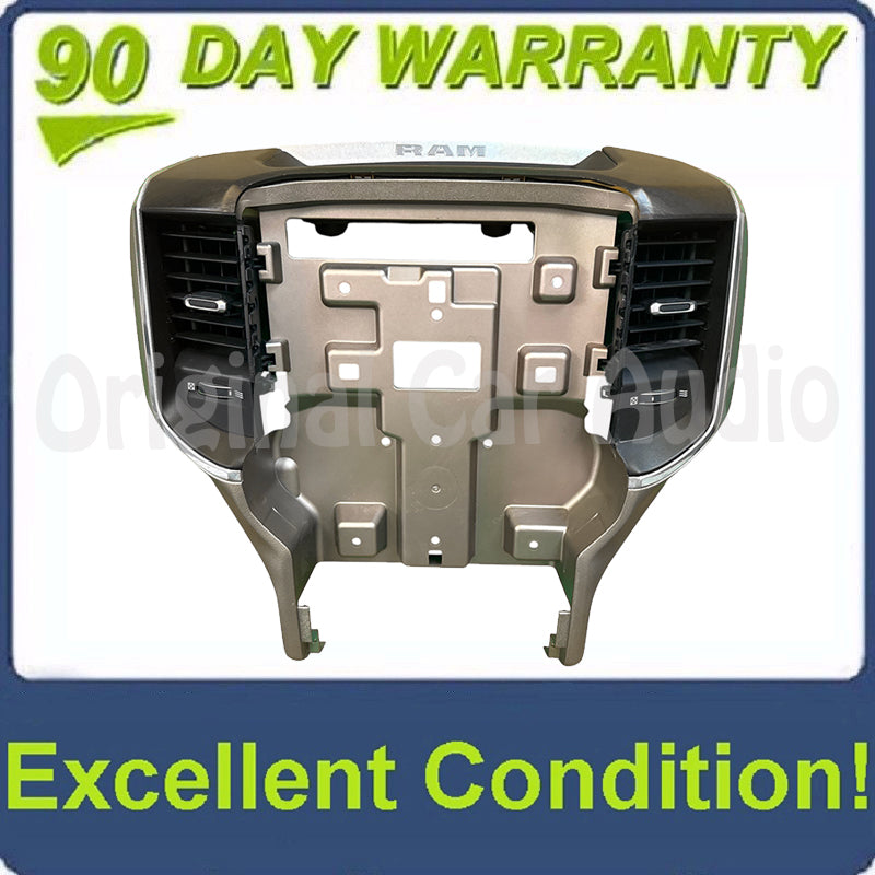 2019-2025 RAM 1500-3500 LARAMIE CENTER CONSOLE 12��� RADIO DASH TRIM BEZEL OEM