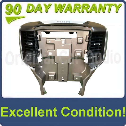2019-2025 RAM 1500-3500 LARAMIE CENTER CONSOLE 12��� RADIO DASH TRIM BEZEL OEM