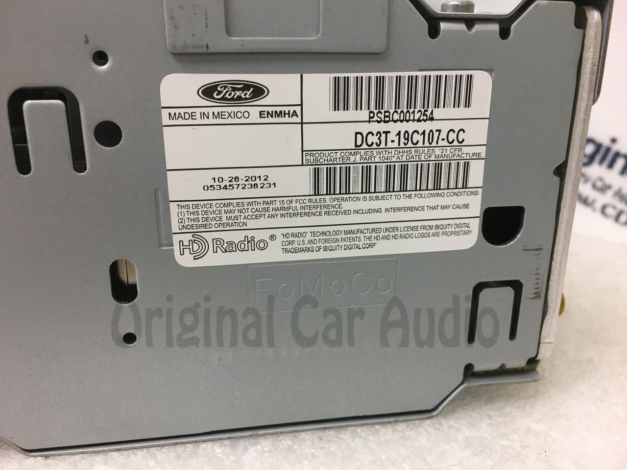 2012 - 2016 Ford F250 F350 Super Duty OEM Single CD AM FM SAT HD Radio Receiver
