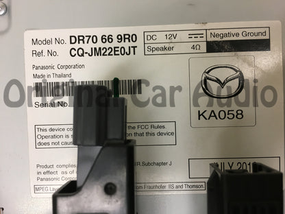 2011 - 2014 Mazda 2 OEM Single CD AM FM Radio DR70 66 9R0