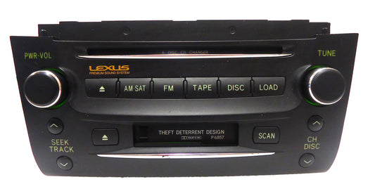2006 - 2008 Lexus GS300 GS430 Radio Stereo Tape 6 Disc Changer P6857
