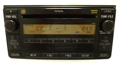TOYOTA Yaris 4Runner Radio Stereo 6 Disc Changer MP3 CD Player Satellite P1802 2006 2007 2008 2009