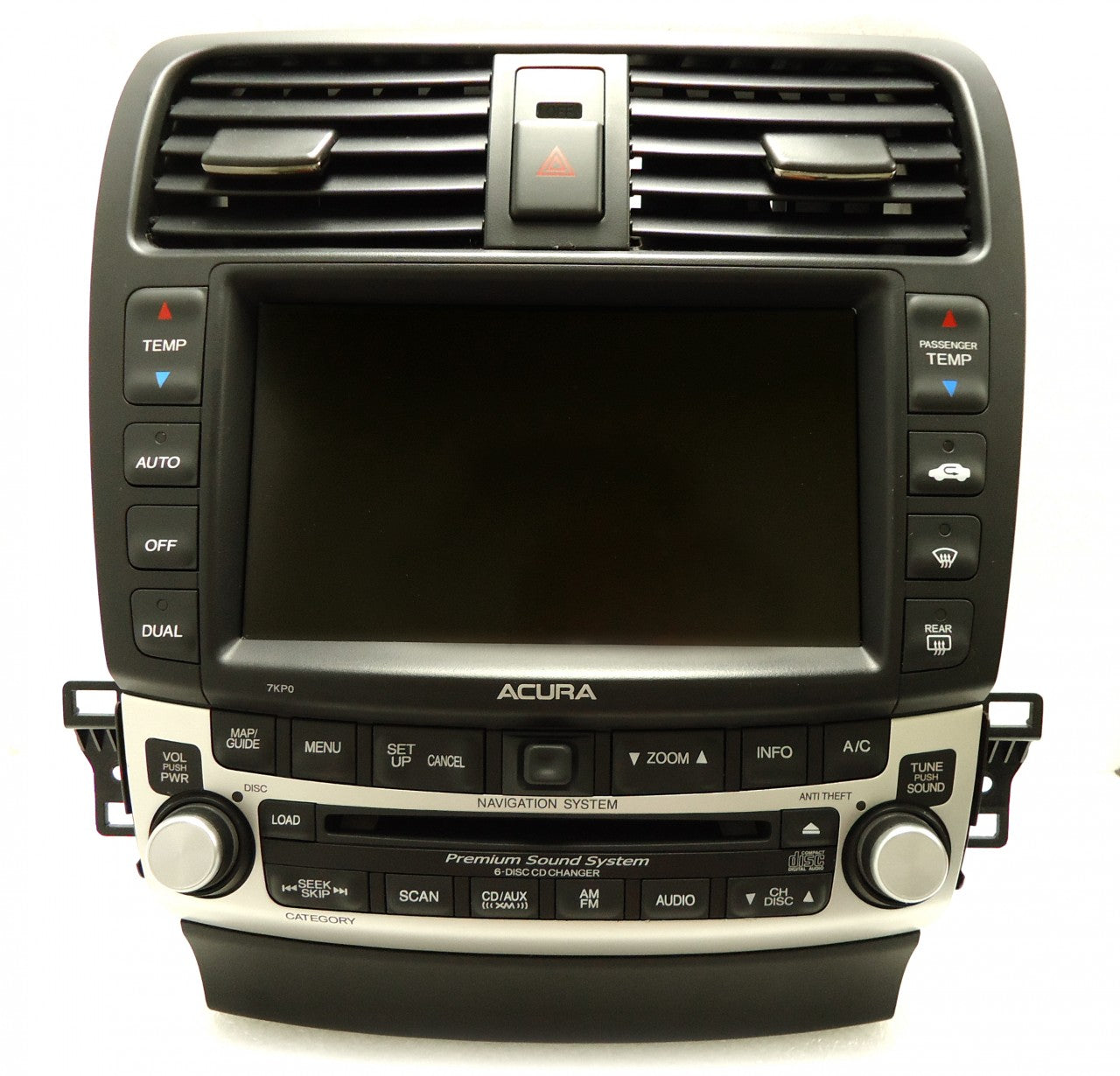 ACURA TSX Navigation OEM GPS Radio Stereo 6 Disc Changer CD Player 7KP0 2005 2006 2007 2008