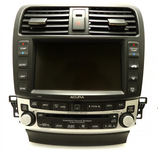 ACURA TSX Navigation OEM GPS Radio Stereo 6 Disc Changer CD Player 7KP0 2005 2006 2007 2008