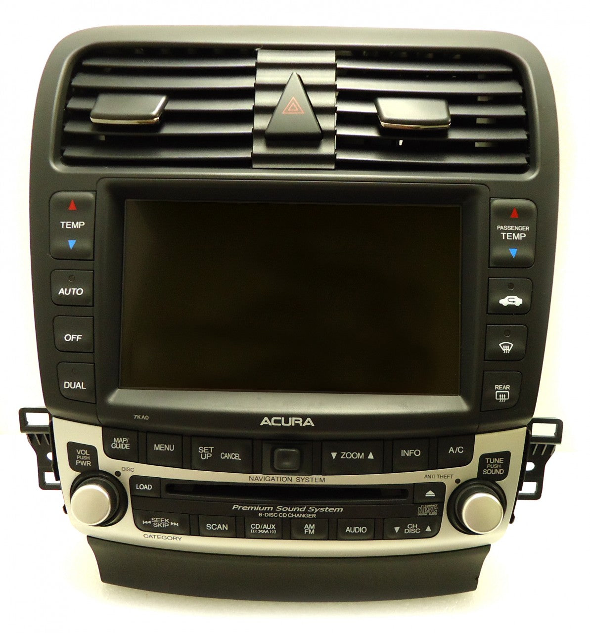 2005 2006 ACURA TSX Navigation GPS Radio Stereo 6 Disc Changer CD Player 7KA0