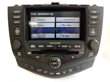 2003 HONDA Accord OEM Navigation GPS Radio Stereo 6 Disc Changer LCD Display Screen Monitor 2CY0