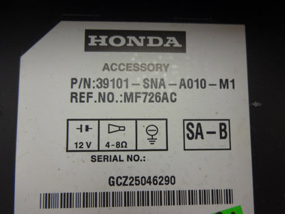 HONDA CIVIC Radio Stereo CD Player MP3 2AE0 2006 2007 2008 2009 OEM