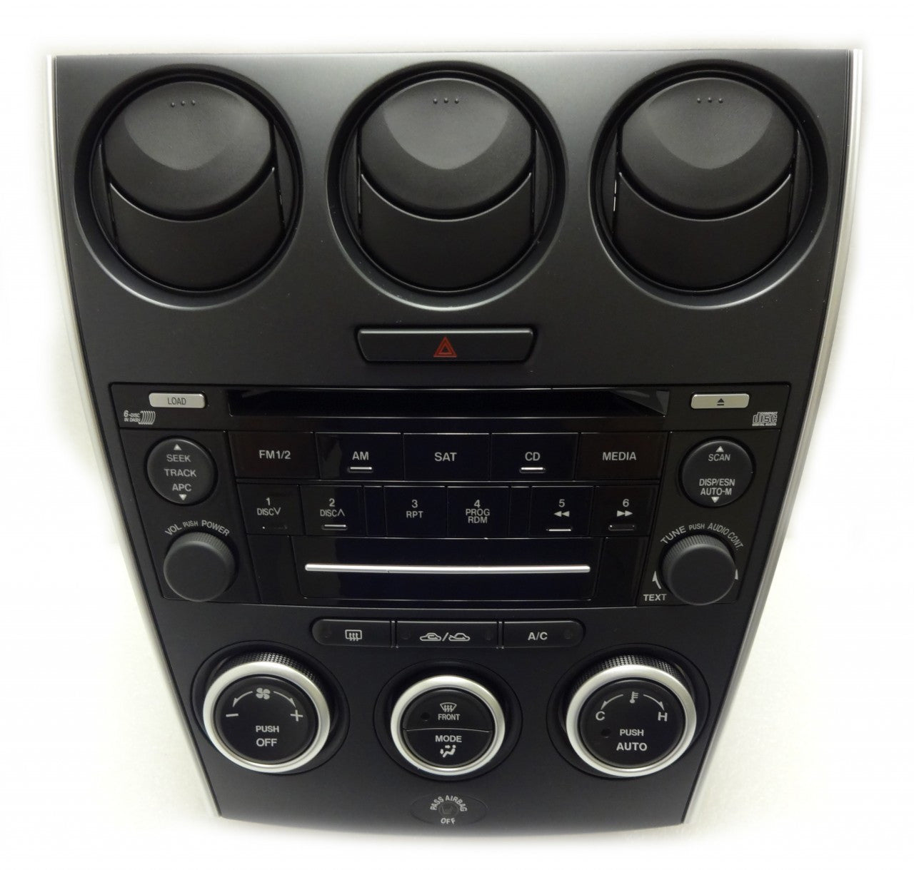 2006 2007 2008 MAZDA 6 Radio 6 Disc Changer CD Player Auto Climate Temp Control OEM GR6G66DSXA GP9A66ARXA 7M81-18C858-BA