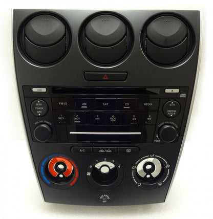 2006 2007 2008 MAZDA 6 AM FM Radio CD Player Manual Climate AC Heat Temp Controls OEM GP7C66DSX GP7A66DSX GP7A66AR0 6M81-18C858-AB