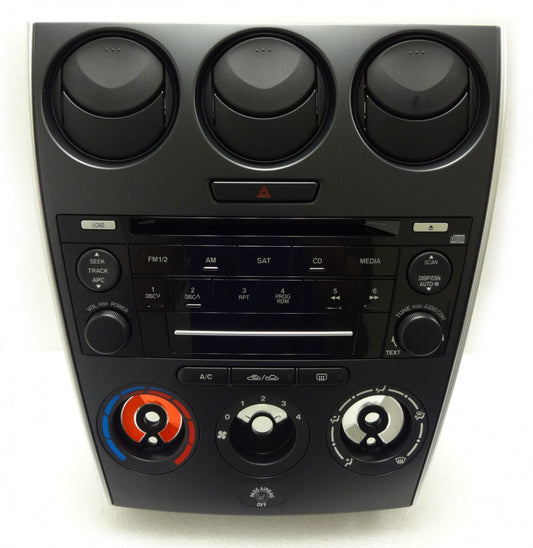 2006 2007 2008 MAZDA 6 AM FM Radio CD Player Manual Climate AC Heat Temp Controls OEM GP7C66DSX GP7A66DSX GP7A66AR0 6M81-18C858-AB