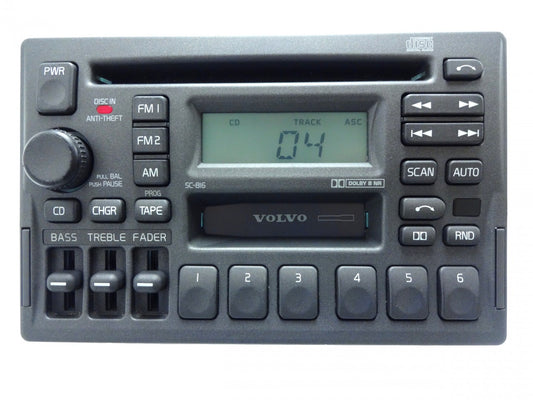 Volvo SC-816 Radio Tape Player CD C70 850 960 V70 S70 V40 S40 S90 V90 1993 1994 95 1996 1997 98 99 2000