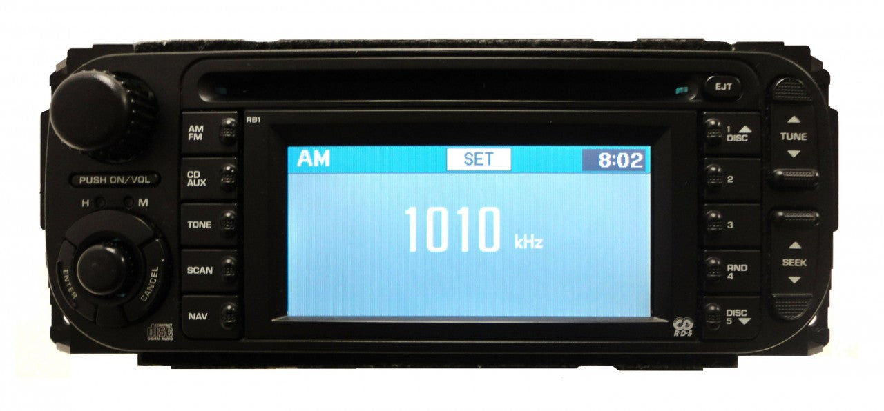 INFINITY Chrysler Jeep Dodge Navigation RDS Radio and CD Player RB1 2004 2005 2006 2007