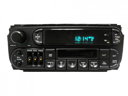 1998-2002 Chrysler Dodge Jeep OEM AM FM Radio Tape Cassette Receiver
