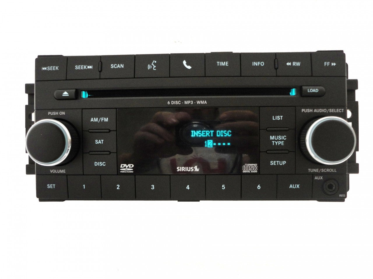 Reman 2007 - 2012 Chrysler Jeep Dodge OEM AM FM Radio MP3 6 Disc CD Player Changer Receiver REQ