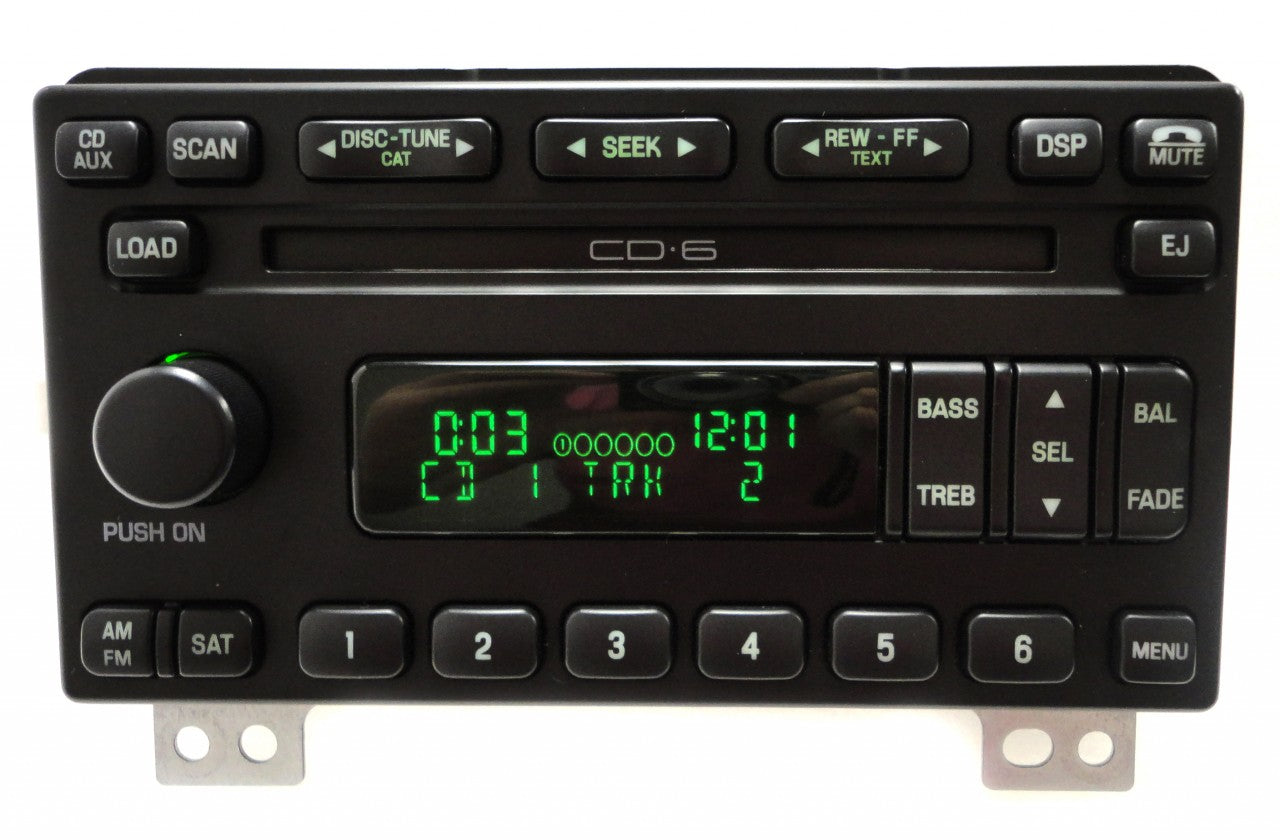 2004 2005 2006 FORD Mustang Explorer Expedition Mountaineer OEM Radio Satellite XM SIRIUS Stereo 6 Disc Changer CD Player