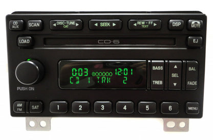 2004 2005 2006 FORD Mustang Explorer Expedition Mountaineer OEM Radio Satellite XM SIRIUS Stereo 6 Disc Changer CD Player