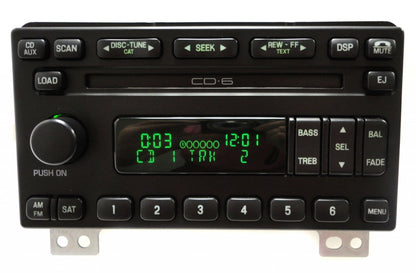 Reman 2004 - 2006 FORD Mustang Explorer Expedition Mountaineer OEM Satellite SIRIUS XM AM MF Radio Stereo 6 Disc CD Player Receiver