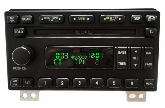 Reman 2004 - 2006 FORD Mustang Explorer Expedition Mountaineer OEM Satellite SIRIUS XM AM MF Radio Stereo 6 Disc CD Player Receiver
