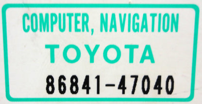 Toyota Navigation System GPS DVD Rom Map Disc Drive OEM