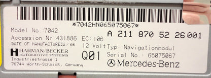 MERCEDES-BENZ Navigation GPS DVD Rom Map Disc Drive OEM CLS550, CLS63, E280, E320, E350, E500, E550, E55, E63, SL500, SL600, SL55, SL65, SLK280, SLK300, SLK350, SLK55 2006 2007 2008 2009