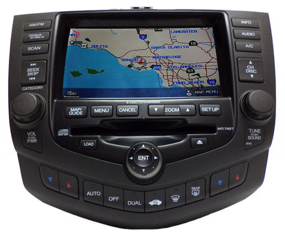 HONDA Accord Hybrid Navigation GPS System LCD Display Screen Monitor 6 Disc Changer CD Player 2CK2 2005 39051-SDR-A410-M1 39175SDRA41 39183SDRA41ZA